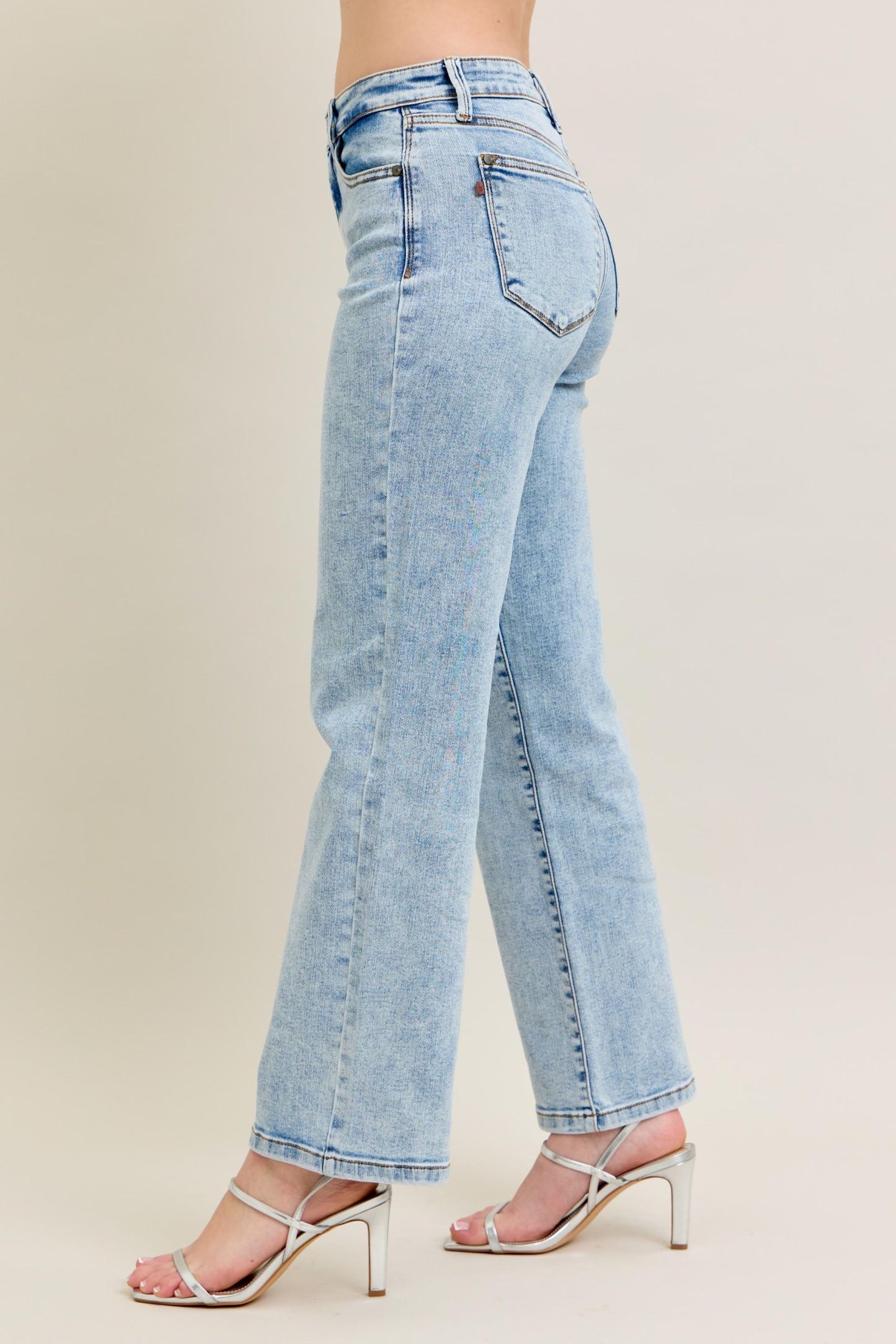 Judy Blue Stone Wash Straight Leg Jean