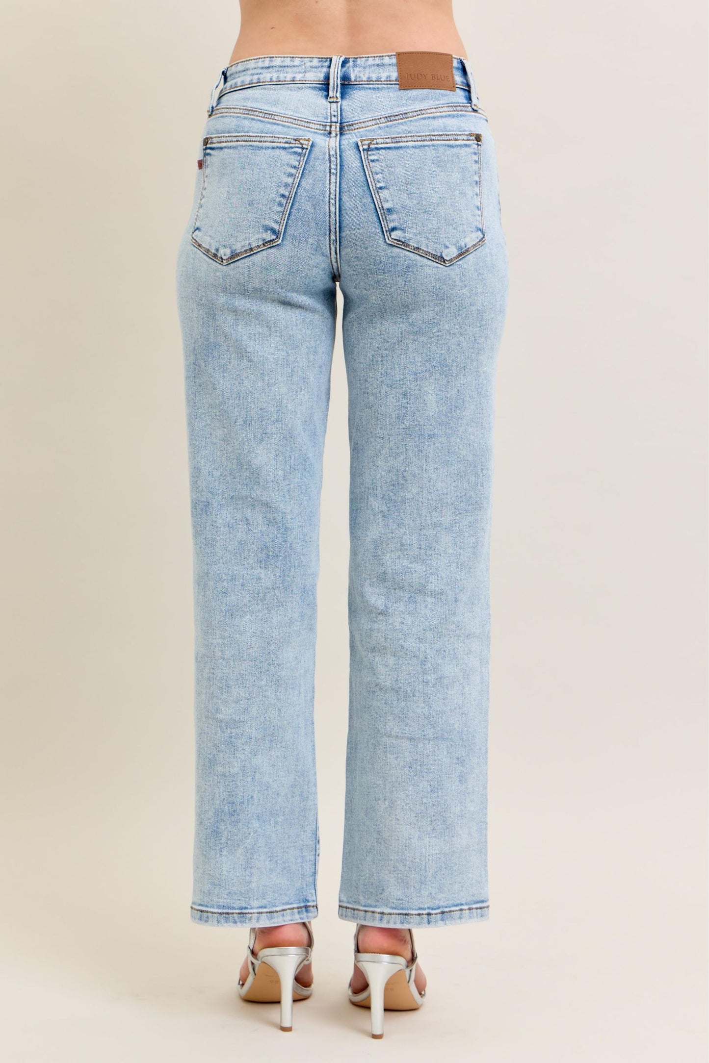 Judy Blue Stone Wash Straight Leg Jean