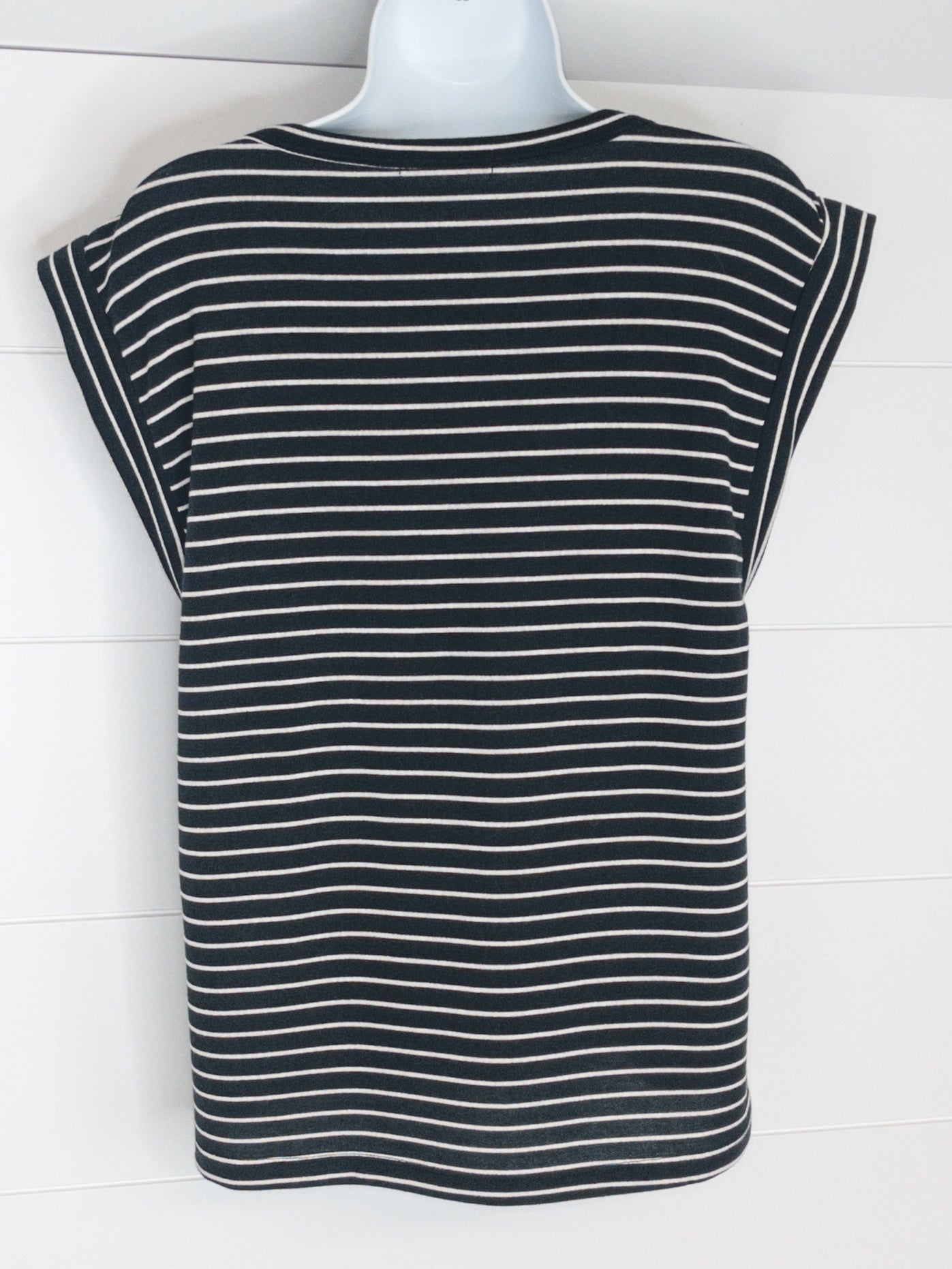 Black / White Stripe Top