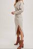 Luxe Knit Midi Sweater Dress