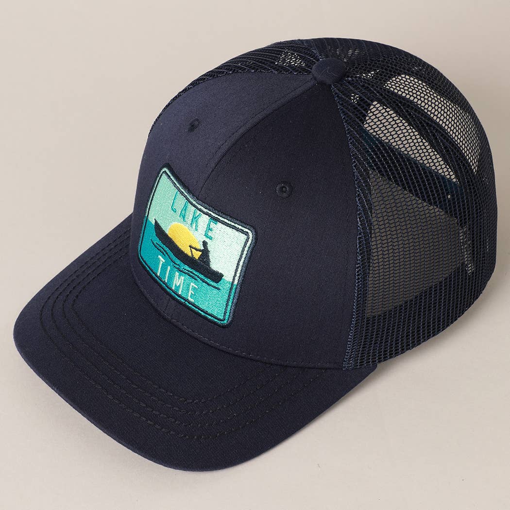 Navy Lake Time Baseball Cap