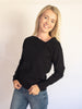 Black Asymmetrical Sweater