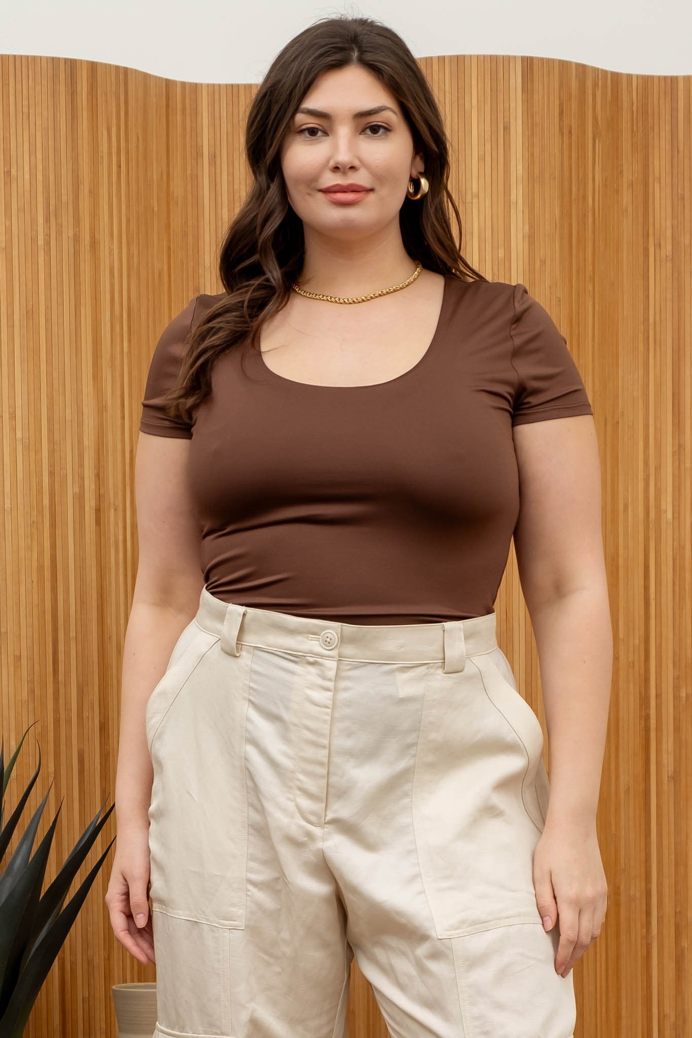 Coffee Bean Curvy Tee