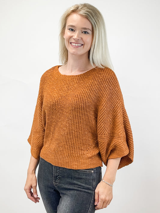 Boat Neck Knit Sweater