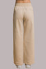 Khaki Wide Leg Sweatpants
