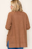 Camel Cozy Waffle Cardigan