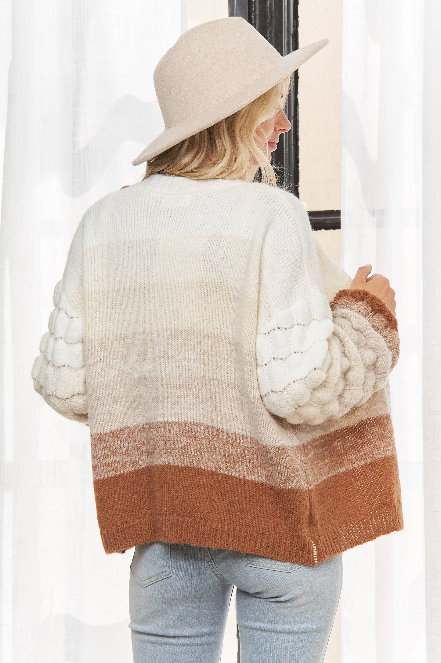 Brown Multi Ombre Cardigan