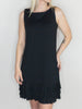 Black Ruffle Trim Dress UPF50+