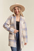 Cozy Checker Sweater Cardigan