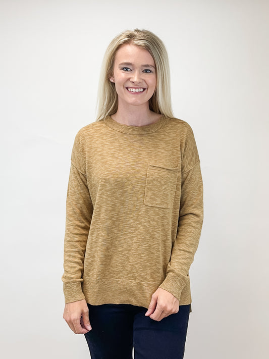 Golden Rod Slub Sweater