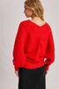 Ruby Wrap Crossover Ribbed Fuzzy Knit Sweater