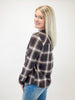 Cassian Shirt Coffee Ivory Plaid