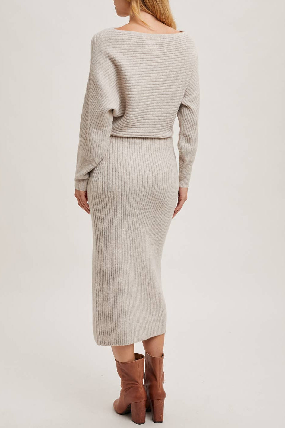 Luxe Knit Midi Sweater Dress