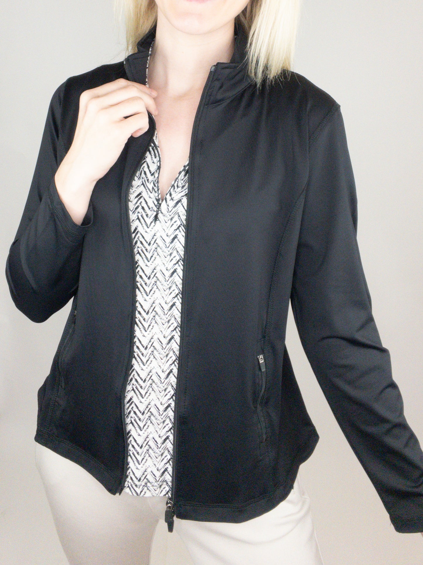 Lulu-B Black Zip Jacket