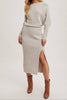 Luxe Knit Midi Sweater Dress