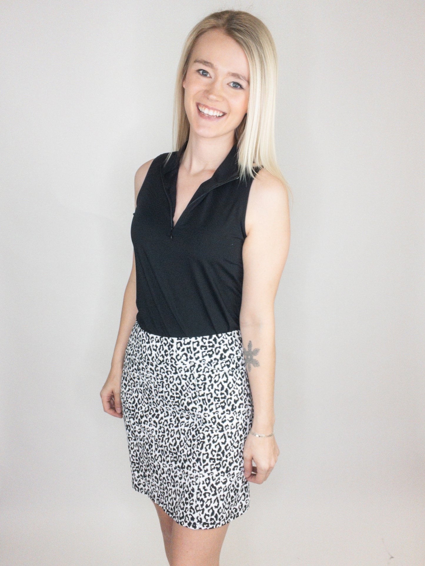 Lulu-B Black Zip Tank Top UPF50+