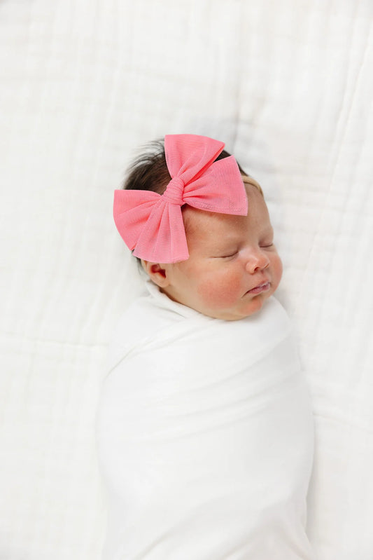 Lou Lou Strawberry Tulle Bow Headband