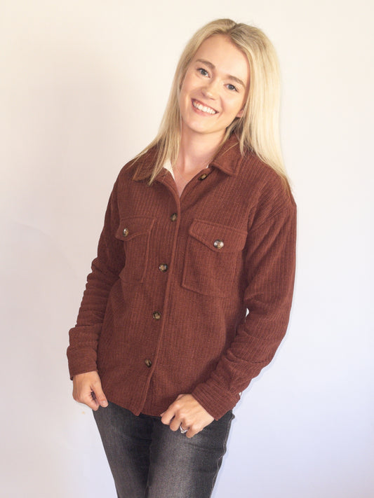 Burgundy Corduroy Jacket