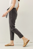 Charcoal Tencel Tapered Pants