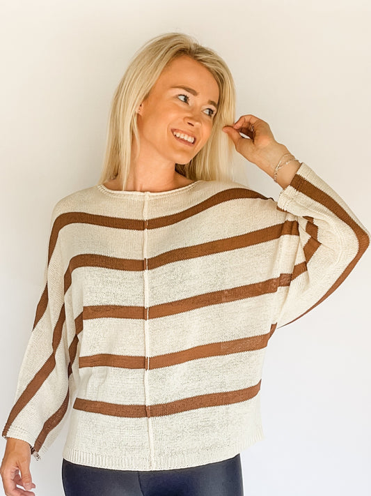 Coco Stripe Lightweight Sweater
