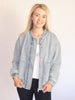 Denim Feel Bomber Jacket