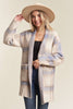 Cozy Checker Sweater Cardigan