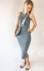 Ribbed Mineral Wash Dress