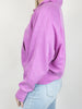 Bright Violet Quarter Zip Sweatshirt