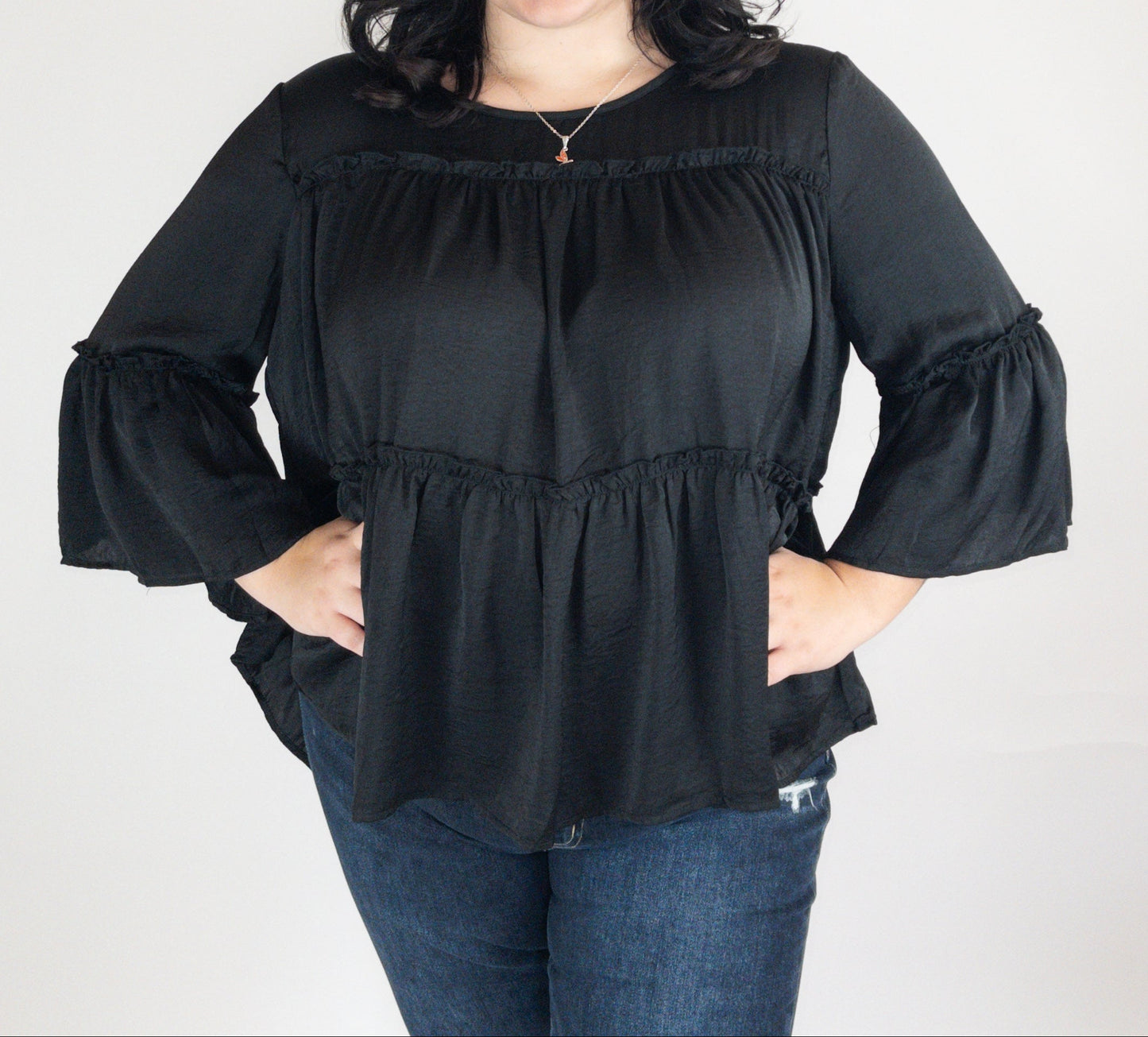 Ruffle Curvy Blouse