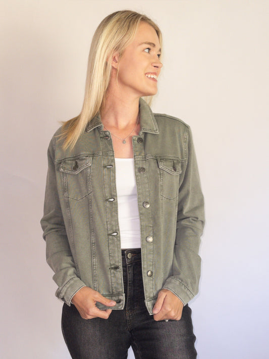 Harbor Shacket - Olive