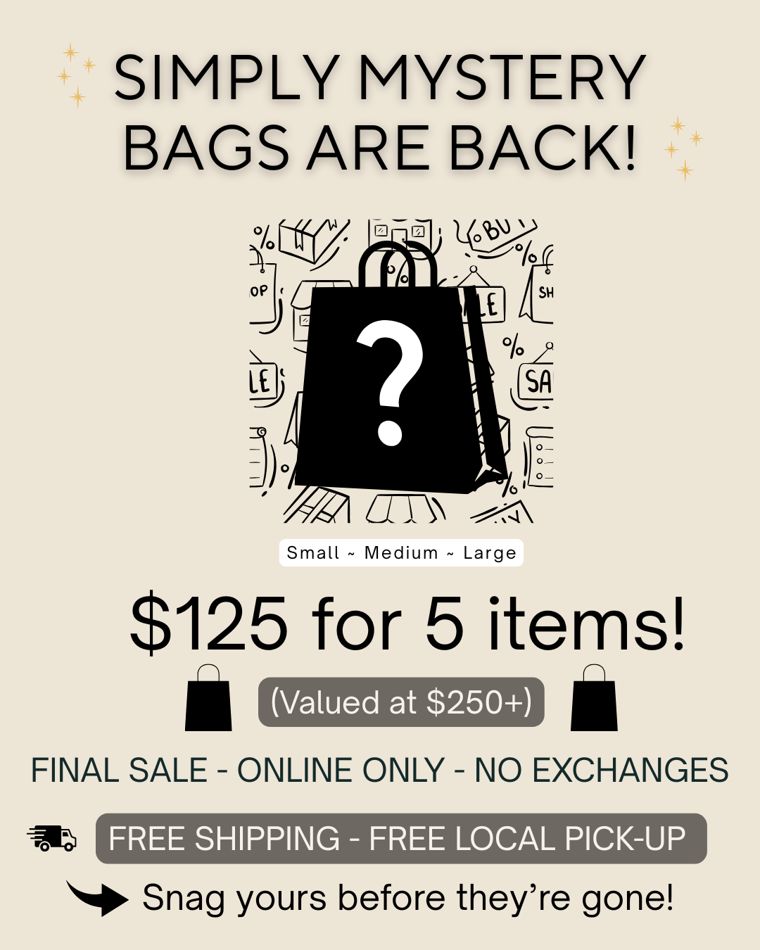 $125 Mystery Bag