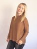 Mock Neck Camel Sweater