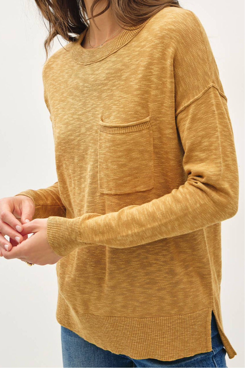 Golden Rod Slub Sweater
