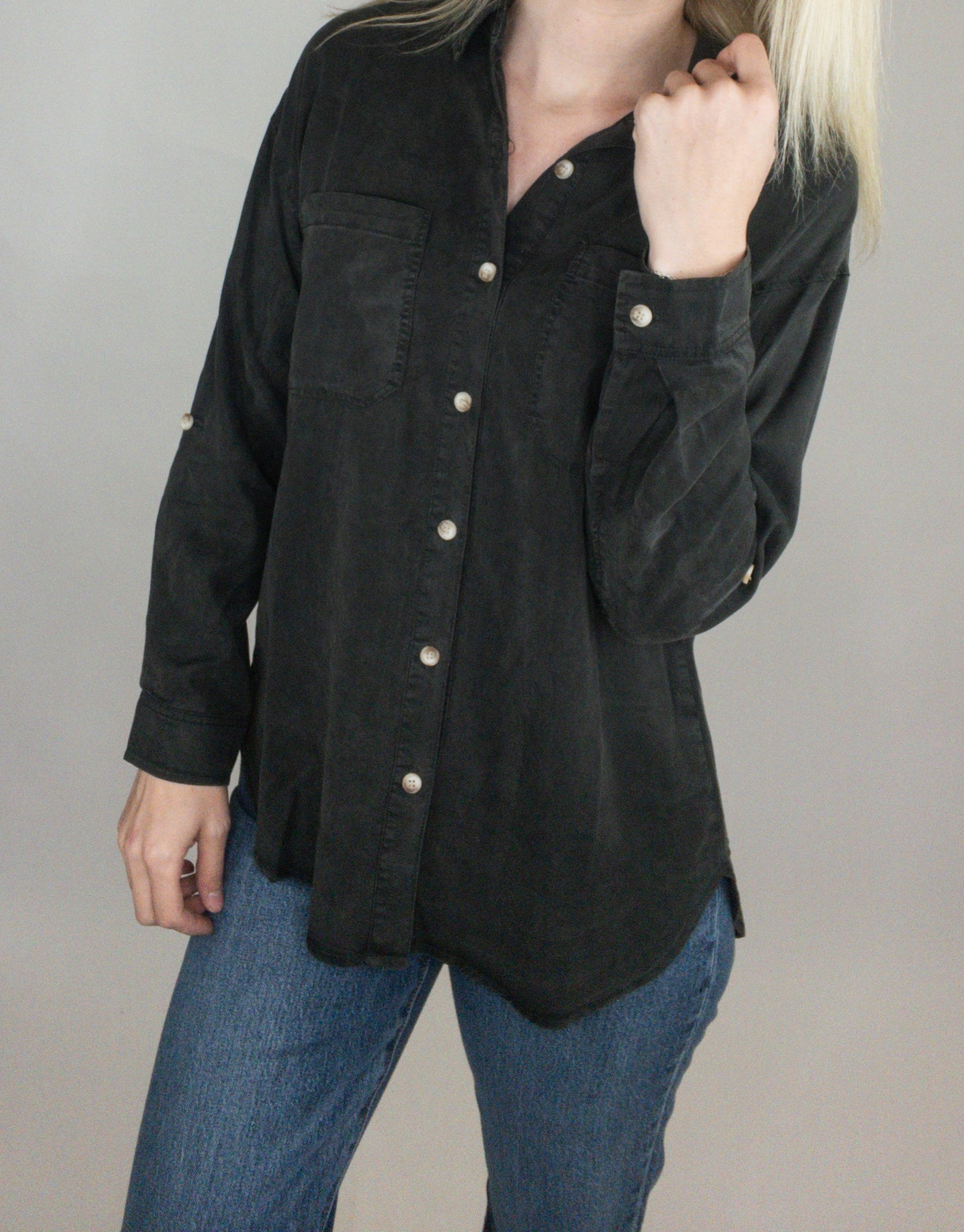 Charcoal Tencel Shirt