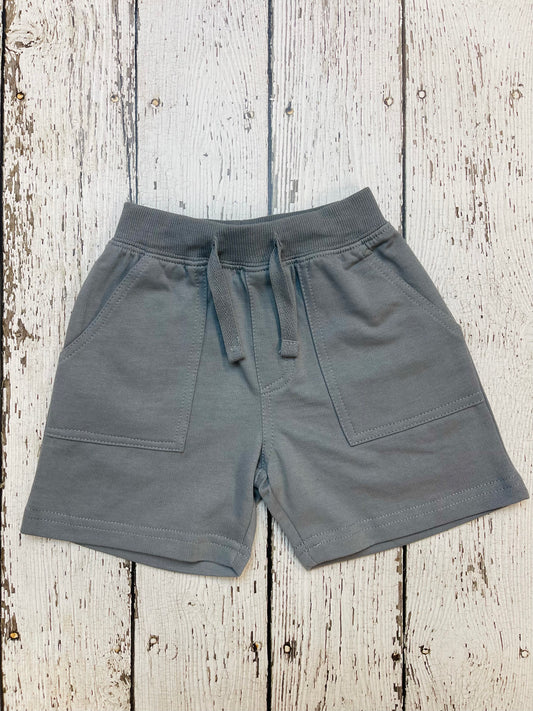 Grey Pull-On French Terry Baby/Toddler Short With Pockets