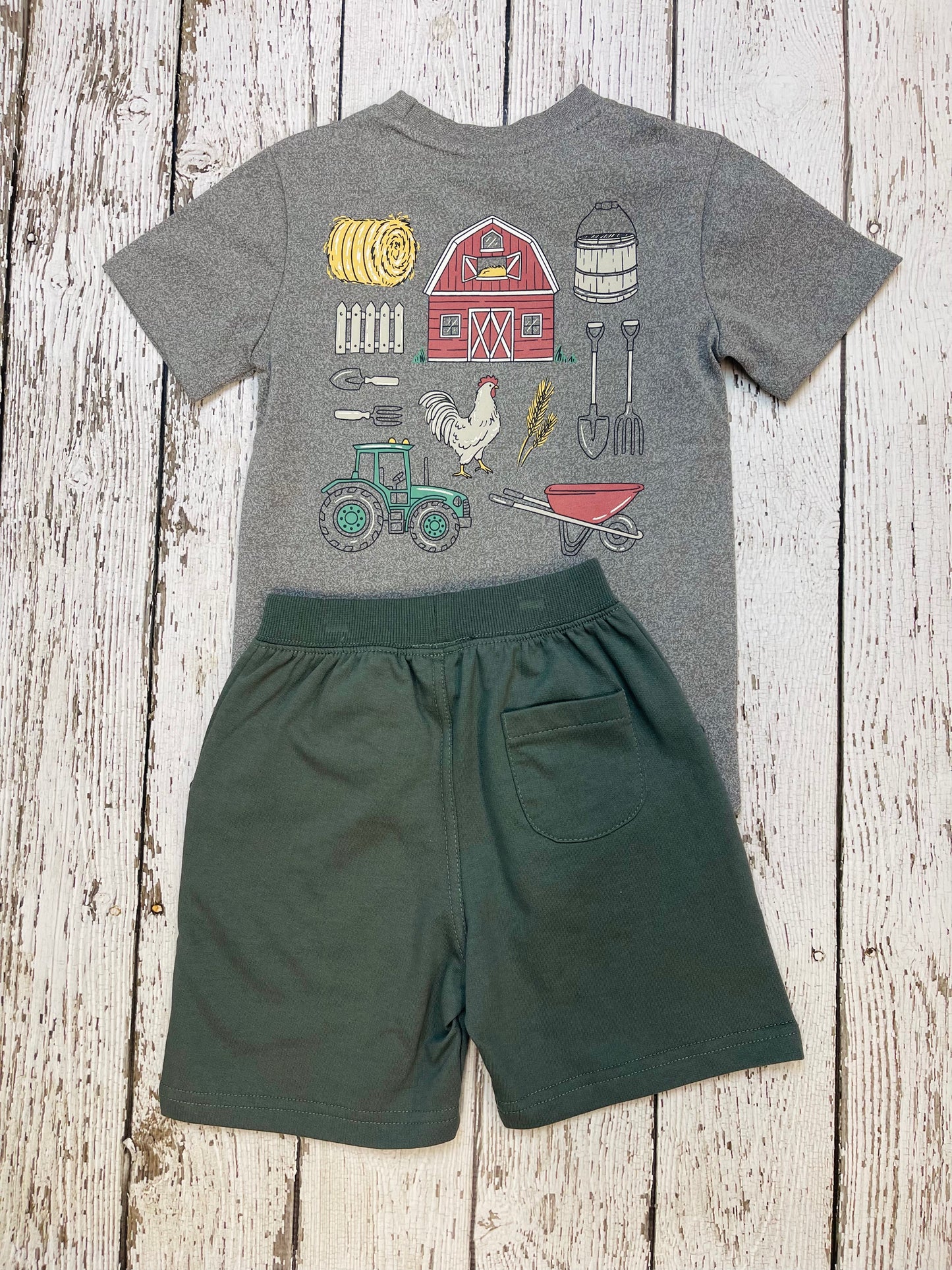 Toddler Boys Farm Top