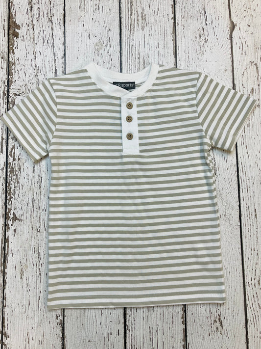 Toddler Boys Stripe Henley Top