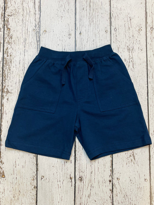 Navy Pull-On French Terry Toddler Short With Pockets