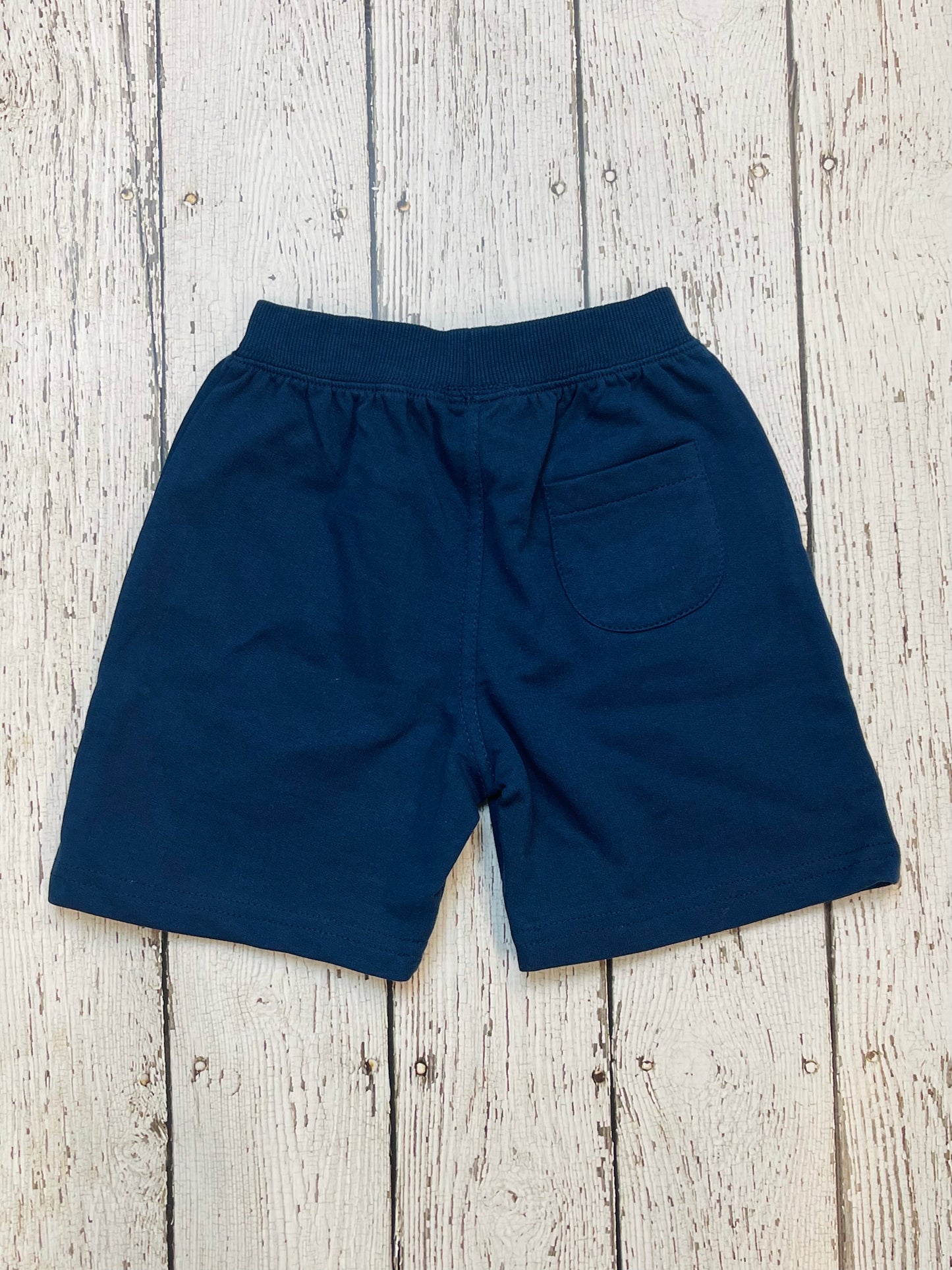 Navy Pull-On French Terry Toddler Short With Pockets