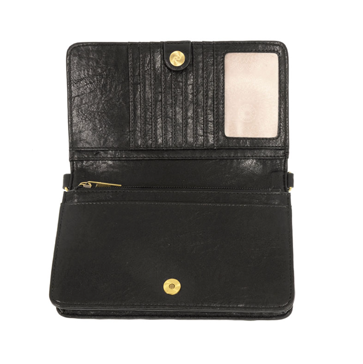 Black Billie Mini Organizer Crossbody Bag