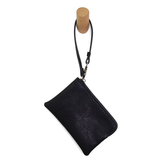 Black Pippa Wristlet Pouch