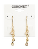 Gold Dangle Necklace & Earrings Set