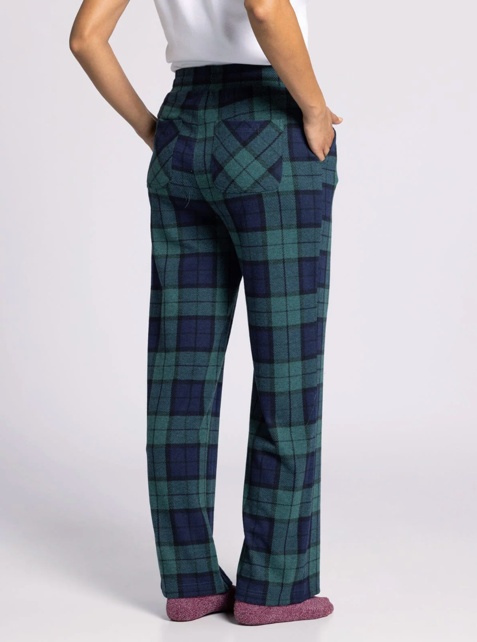 Homebody Pine Navy Plaid Lounge Pant