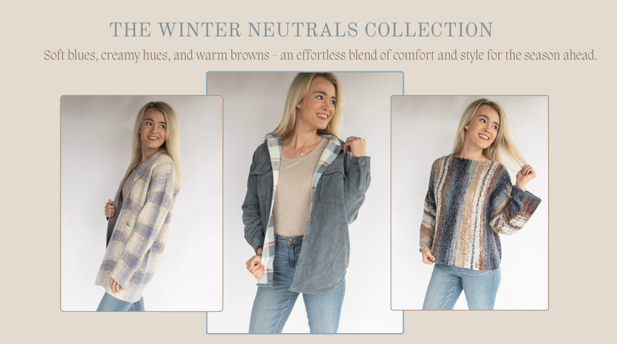Cozy layers for fall womens fashion neutral clothing for ladies