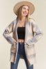 Cozy Checker Sweater Cardigan