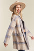 Cozy Checker Sweater Cardigan