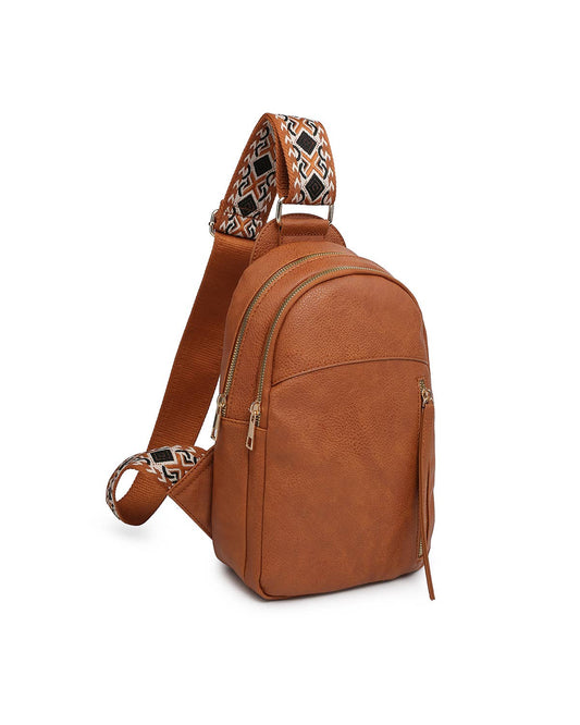 Crossbody Backpack: Brown