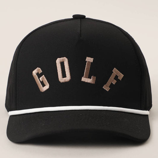 Golf Black Trucker Hat