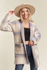 Cozy Checker Sweater Cardigan