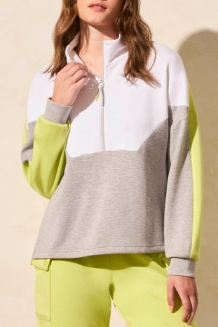 Tribal Techno Lux Quarter Zip Sweatshirt